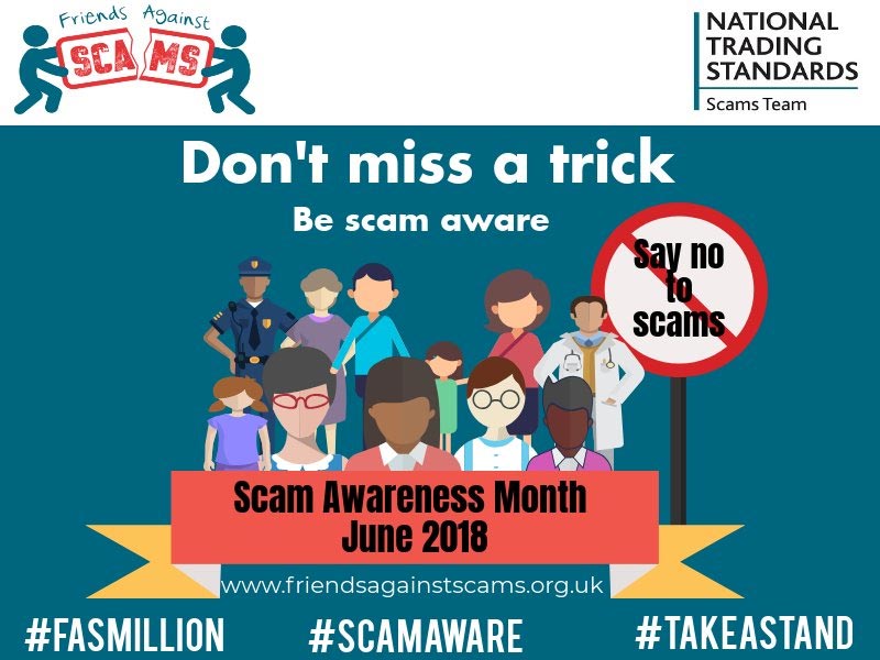 scam awareness month poster