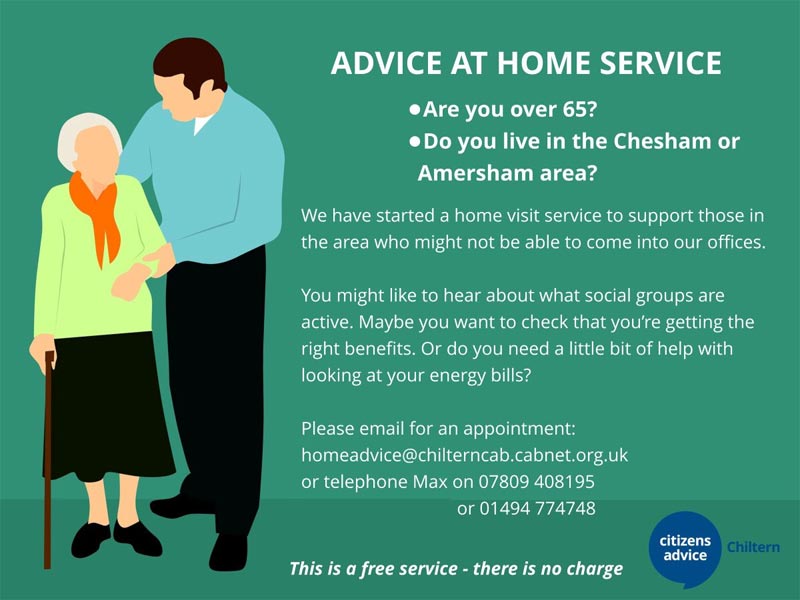 CAB Chiltern in-home advice for over-65s