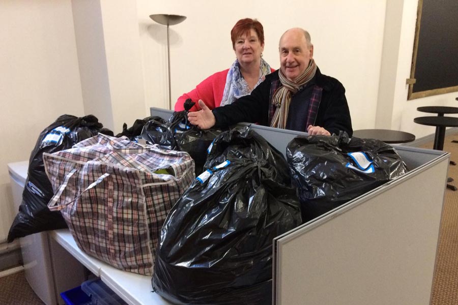 coat and clothing collection organised by Rotate Amersham January 2019