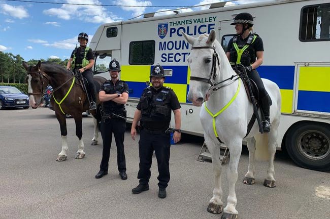 Mounted Police supports Neighbourhood Policing Team