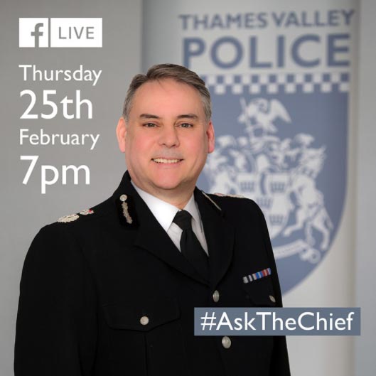 Facebook Live with Thames Valley Chief Constable John Campbell