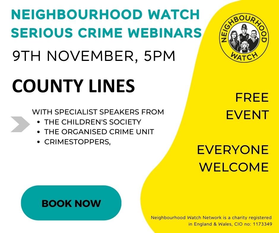 Free Webinar –  in-depth view on County Lines exploitation