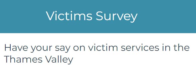 link to TVP Police and Crime Commissioner victime survey