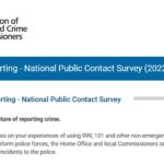 sreenshot of crime reporting survey 2022