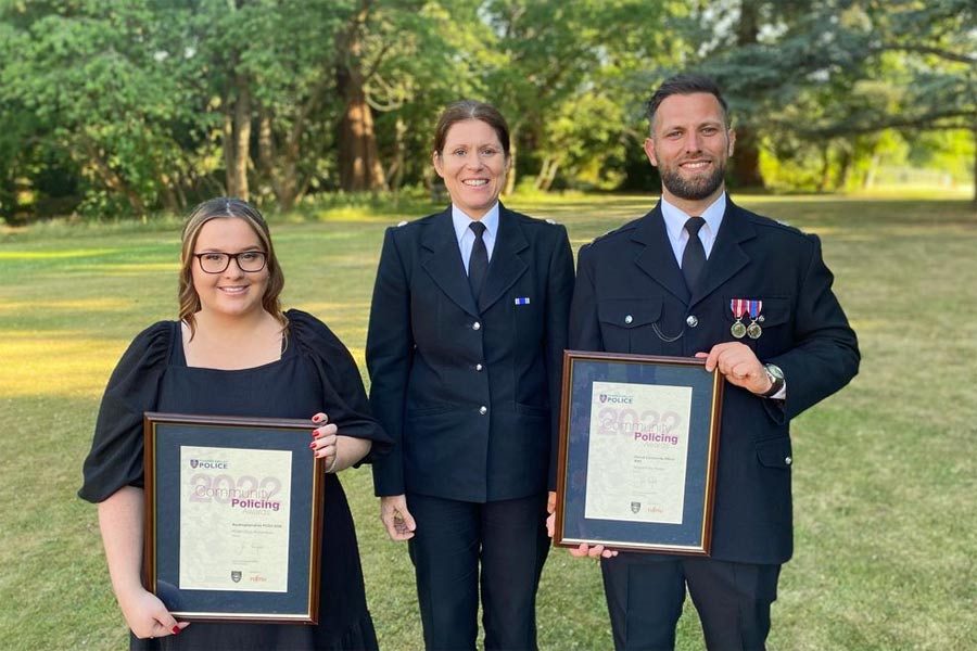 Sgt Dan Ryder community officer of the year at TVP’s community Policing awards 2022