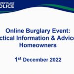 cover page for online burglary even 1 december 2022