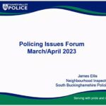 introductory slide of james ellis presentation CSB Forum April 2023