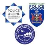 logos of thames valley police and crime commissioner, thames valley police and buckinghamshire council